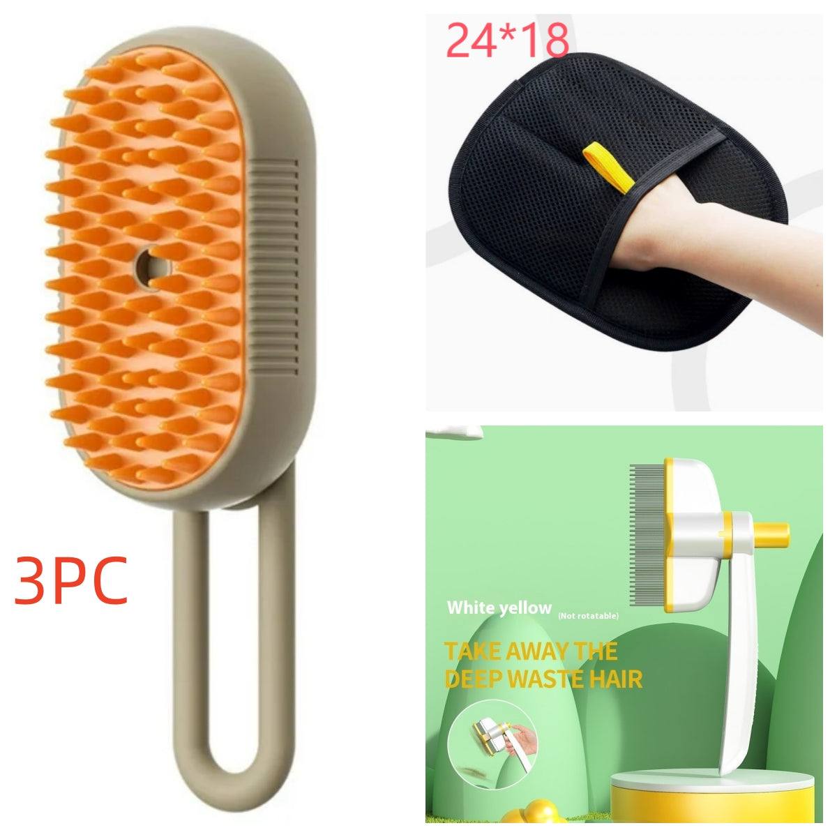 FurSpa™ Steam Grooming Brush