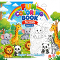 Fun Coloring Book for Kids Ages 4-8 | 25 Cute Animals | Printable PDF | Instant Download